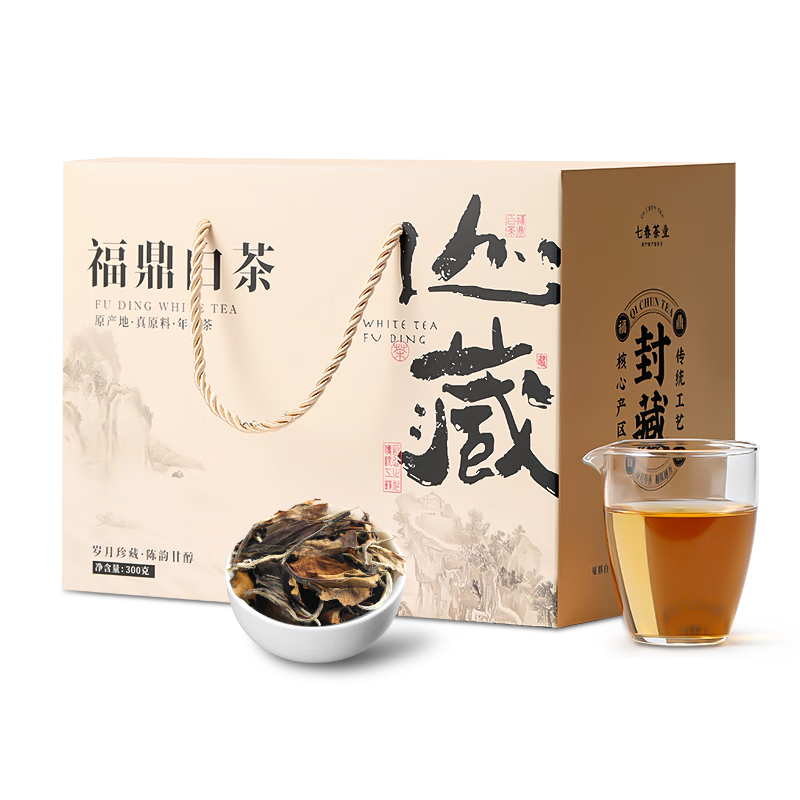 七春白茶福鼎老白茶礼盒300g 39元 - 86线报