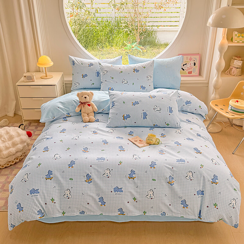 AIDLI 100%纯棉印花全棉四件套200*230cm 99元 - 86线报