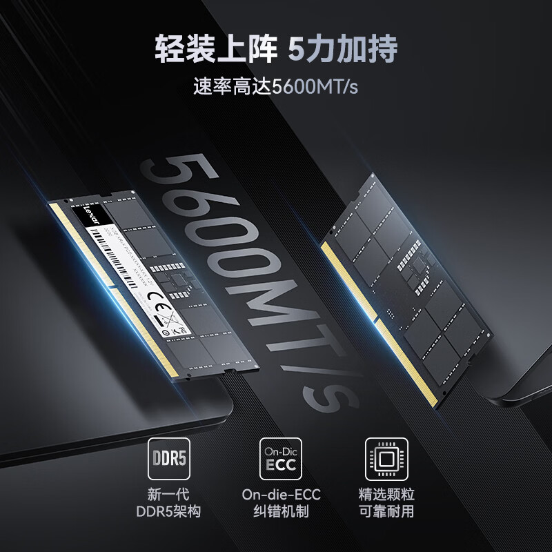 雷克沙DDR5 5600笔记本内存条 1139.05元 - 86线报