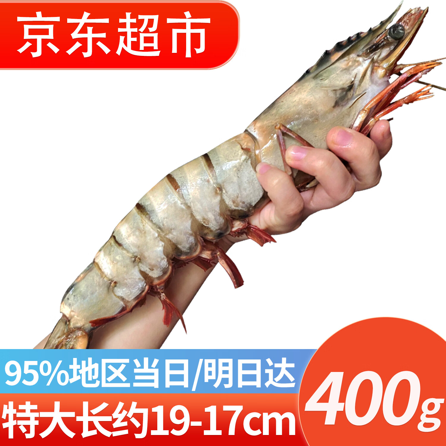 往牧越南进口超大黑虎虾17-19cm 400g 19.67元 - 86线报
