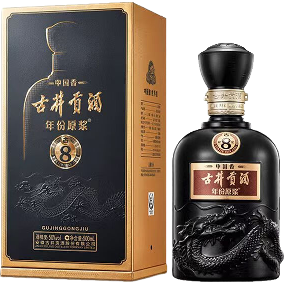 古井贡酒中国香古8浓香型白酒50度500mL×1瓶 216元 - 美泡泡