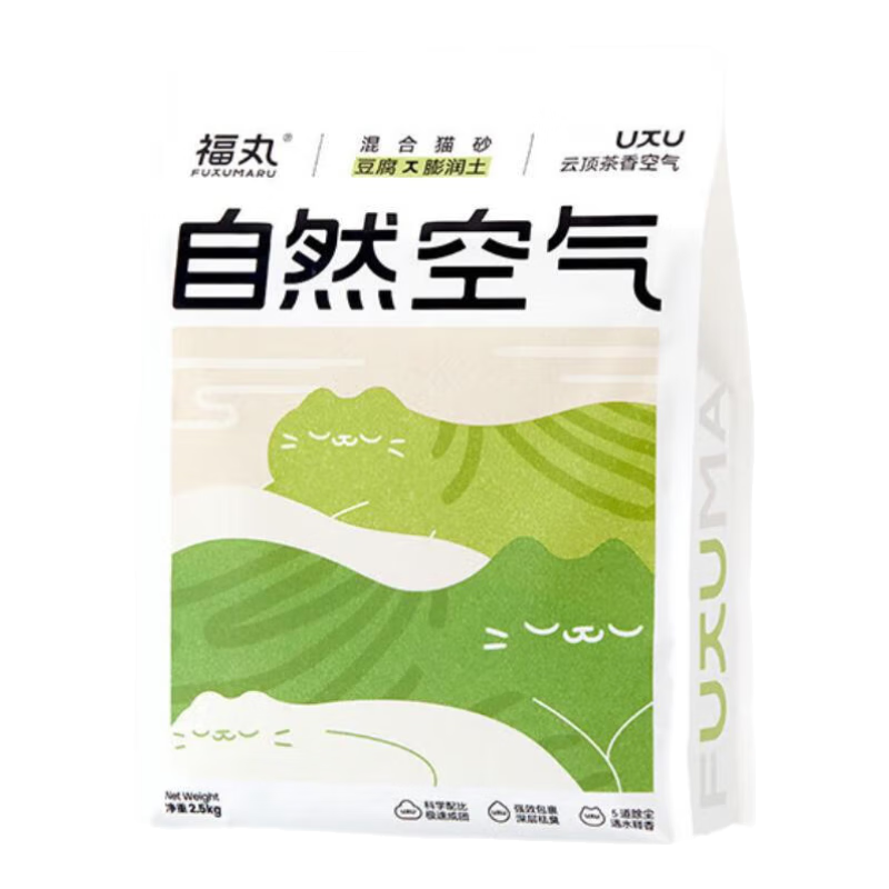 福丸豆腐膨润土混合猫砂云顶茶香2.5kg 11.9元 - 86线报 福丸豆腐膨润土混合猫砂云顶茶香2.5kg 11.9元 - 86线报