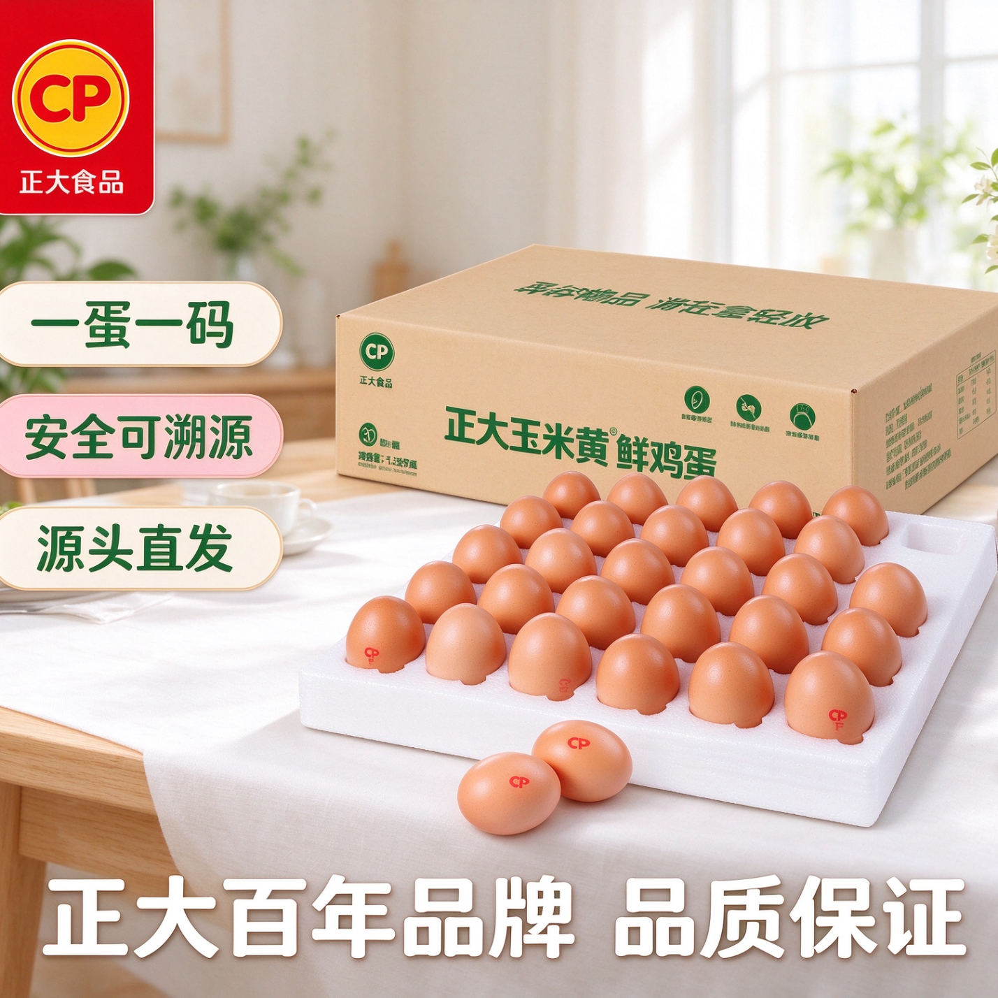 正大食品玉米黄鲜鸡蛋30枚 2.58斤 20.9元 - 线报酷