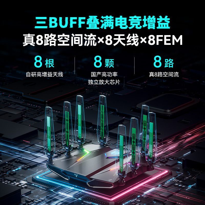 中兴问天7200maxWiFi7万兆SFP路由器 496.07元 - 美泡泡