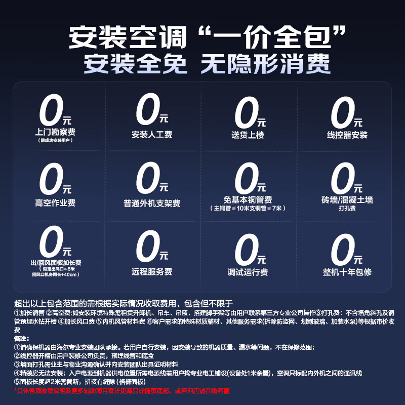 Leader一价全包中央空调多联机一拖四6匹 17919元 - 86线报