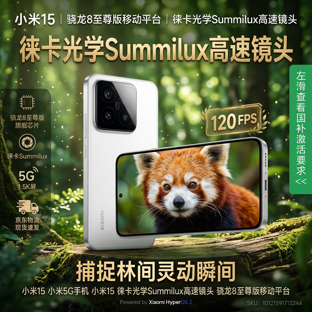 小米15 5G手机12GB+256GB白色骁龙8至尊版 2438.7元 - 86线报