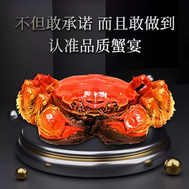 阳澄有礼精品大闸蟹8只公母鲜活螃蟹礼盒去绳净重活蟹 78.94元 - 线报酷