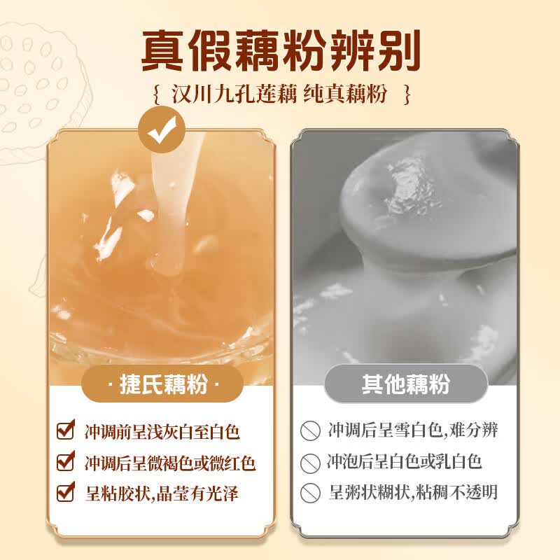 捷氏原味藕粉汉川特产古法莲藕粉450g 30.42元 - 86线报