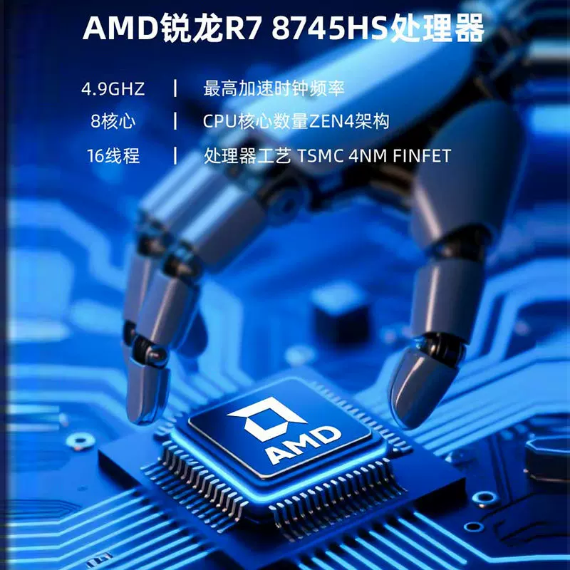 中柏R7-8745HS准系统MiniPC 789元 - 86线报