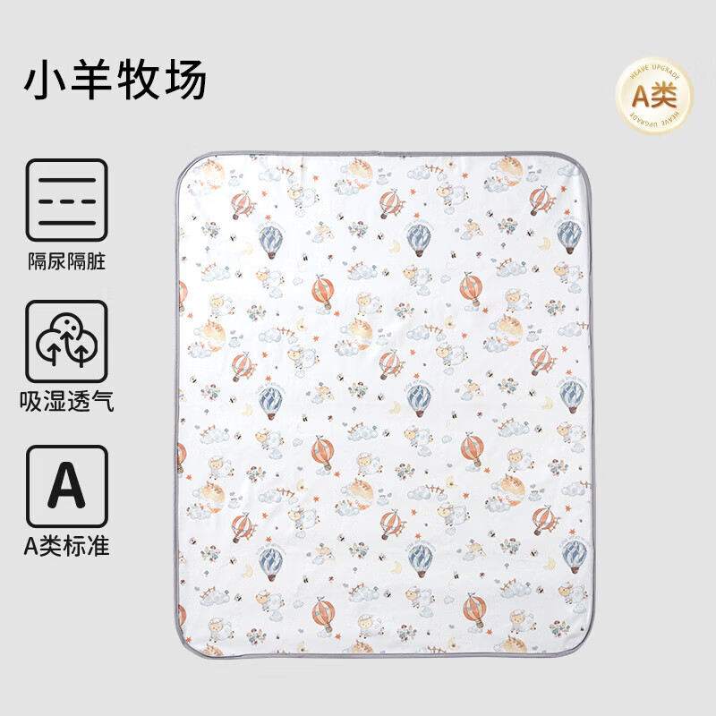 欧孕婴儿隔尿垫纯棉透气可水洗45cm×30cm小羊牧场 7.8元 - 86线报