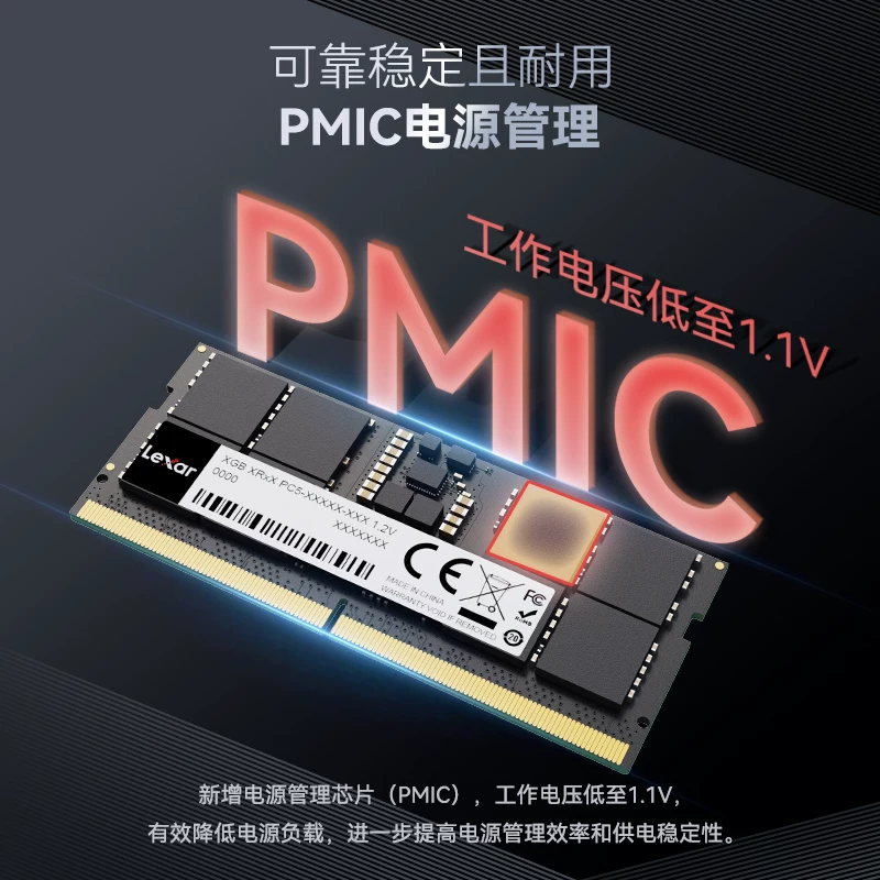 雷克沙DDR5 5600MHz笔记本内存条 1265元 - 86线报