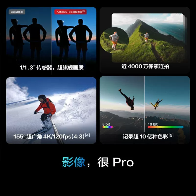 大疆Osmo Action 5Pro超旗舰画质运动相机户外摩托徒步 1816元 - 线报酷