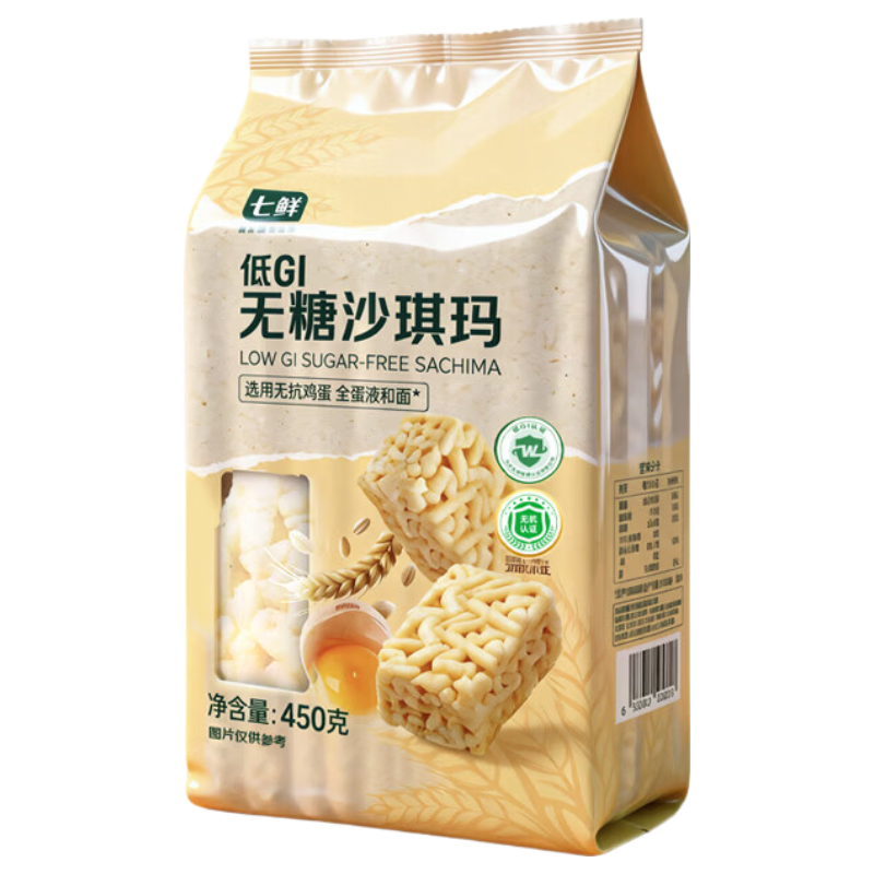 七鲜低GI无糖沙琪玛450g 8.9元 - 86线报 七鲜低GI无糖沙琪玛450g 8.9元 - 86线报