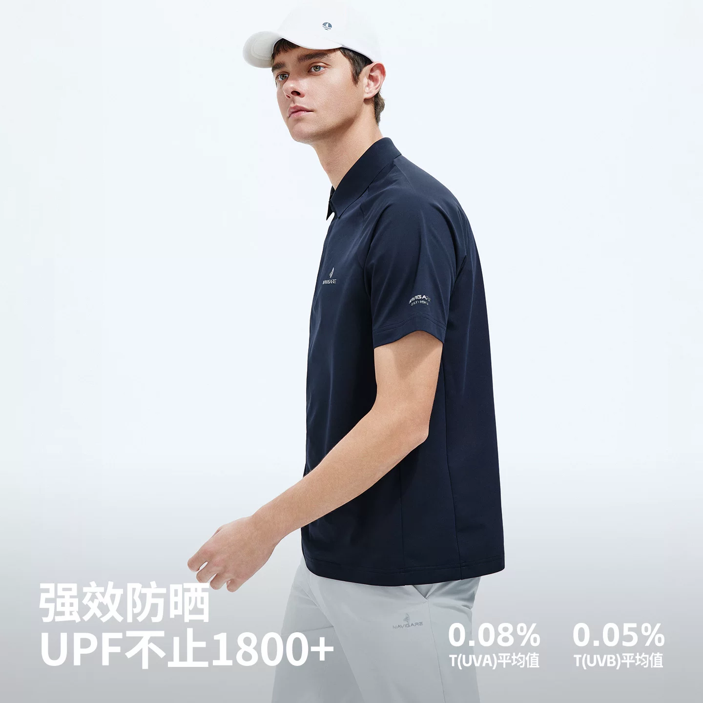 navigare小帆船速干Polo衫男新款夏装户外翻领上衣短袖T恤 128.81元 - 86线报