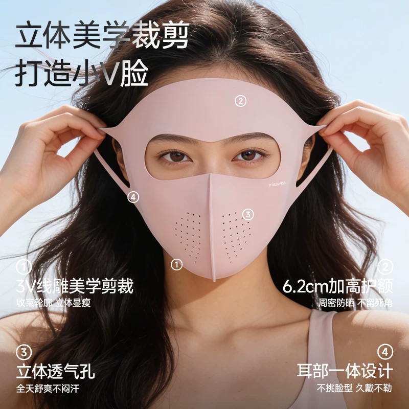 MISSWISS防紫外线女士防晒面罩 13.41元 - 86线报 MISSWISS防紫外线女士防晒面罩 13.41元 - 86线报