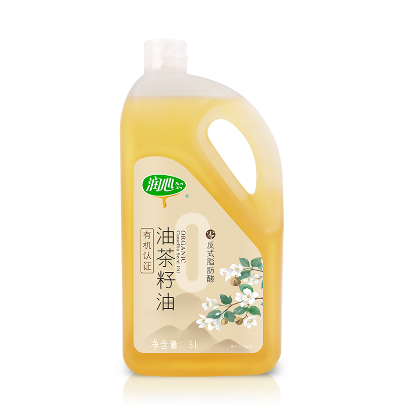 润心有机山茶油低温冷榨一级3L 188.96元 - 86线报
