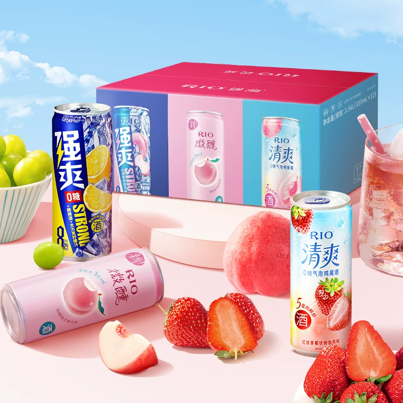 锐澳微醺清爽强爽鸡尾酒330ml*12罐 48.27元 - 86线报