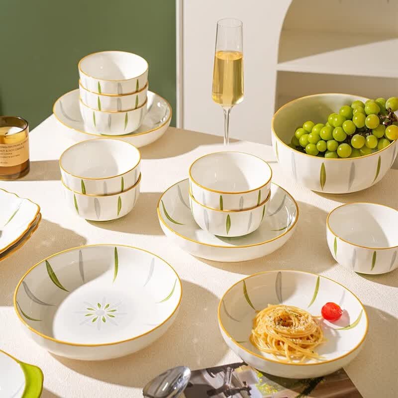 摩登主妇釉下彩米饭碗陶瓷餐具5英寸菱格碗家用吃饭碗 1.9元 - 86线报