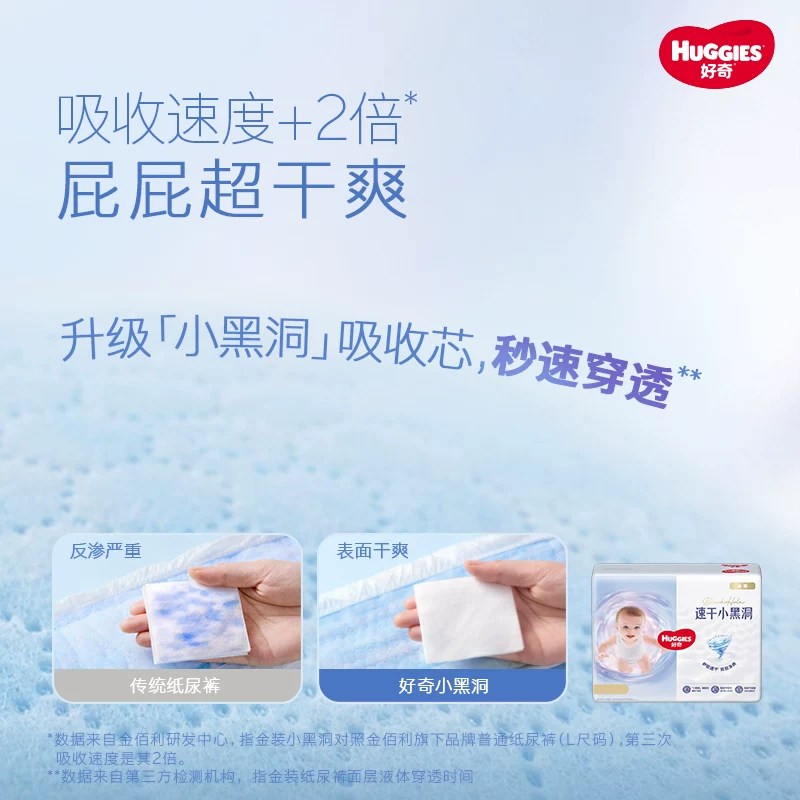 好奇金装小黑洞S-4XL纸尿裤拉拉裤成长裤 79.13元 - 线报酷