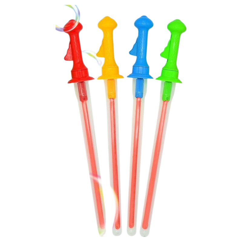 七彩泡泡大号西洋剑吹泡泡棒玩具3支管+3包浓缩泡泡水 0.9元 - 86线报
