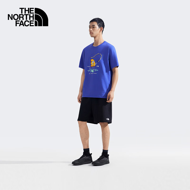 北面短袖T恤男女款印花宽松短袖户外休闲8GZ3蓝色/6IF 2XL 129元 - 86线报