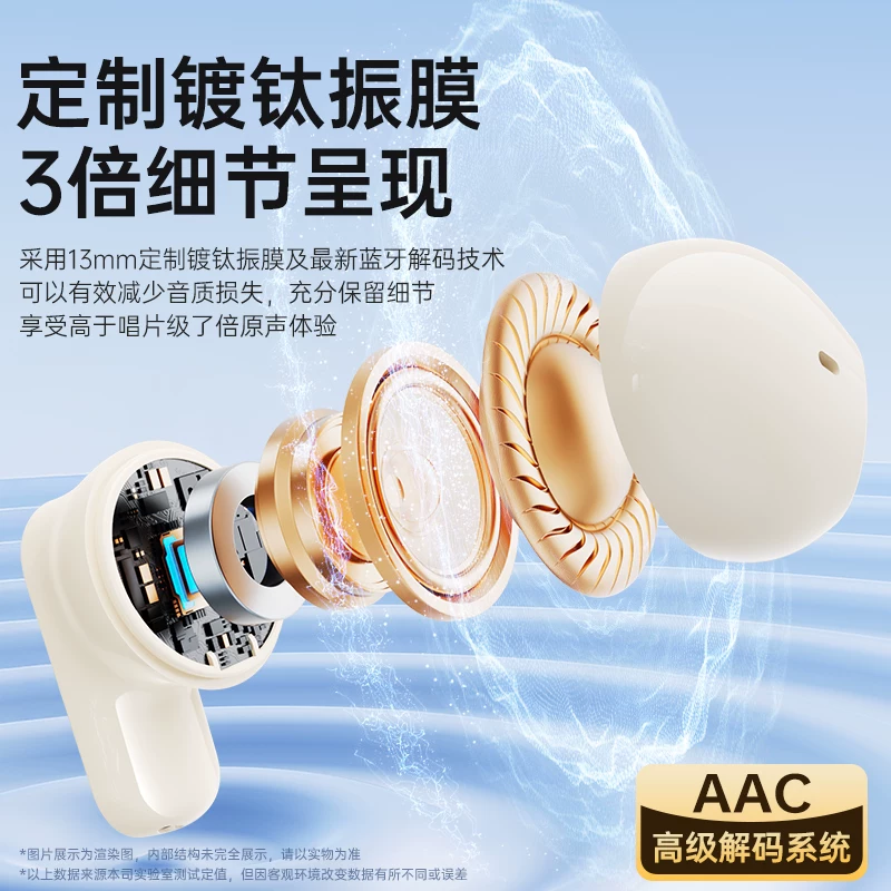 KOVOL 蓝牙耳机无线半入耳式运动新款官方正品女生适用苹果 油彩白 17.9元 - 86线报