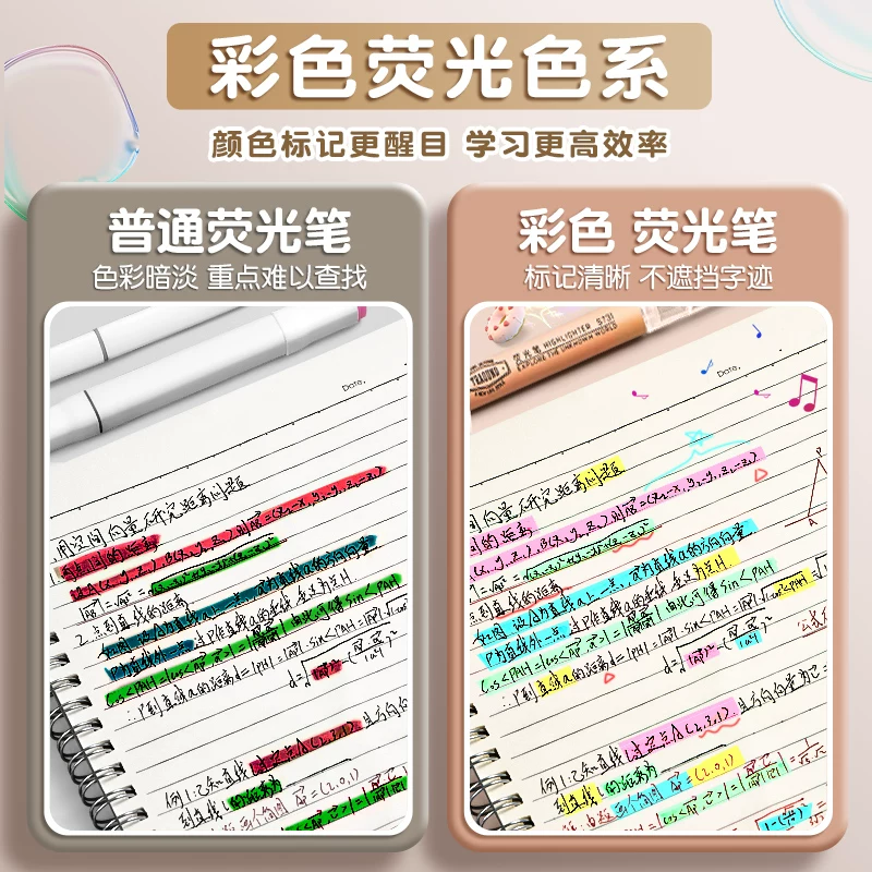 得力6色荧光笔小学生专用书写顺畅握持舒适小巧便携文具 5.13元 - 86线报