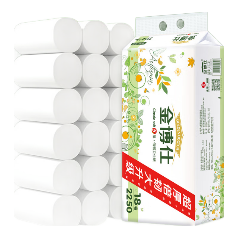 金博仕一鹿生花系列卷纸5层950g16卷 14.9元 - 86线报