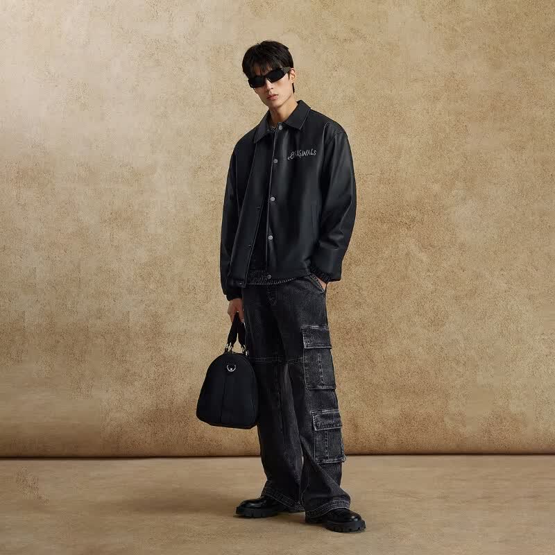 杰克琼斯冬季户外休闲pu羽绒服纯黑色L 229.1元 - 86线报