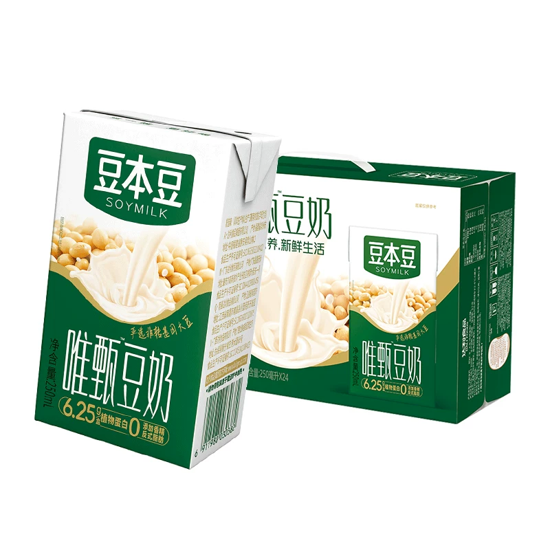 豆本豆唯甄原味豆奶250ml*24盒礼盒装 26.52元 - 86线报