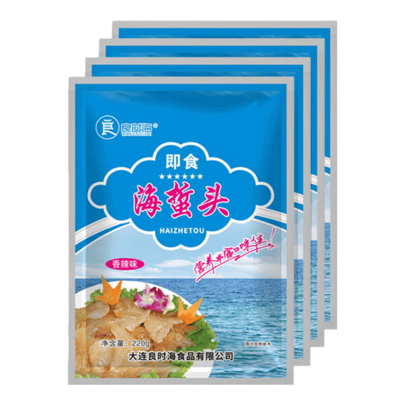 良时海大连即食海蜇头净重1.76斤4袋含料包 12.9元 - 86线报