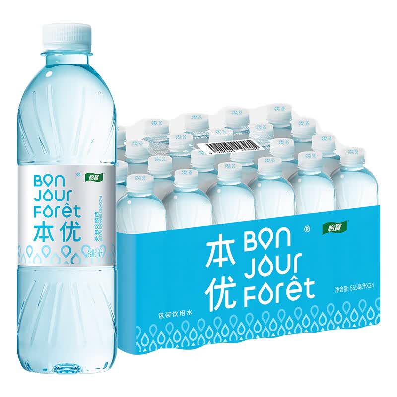 怡宝本优天然水555ml*24瓶 12.89元 - 美泡泡