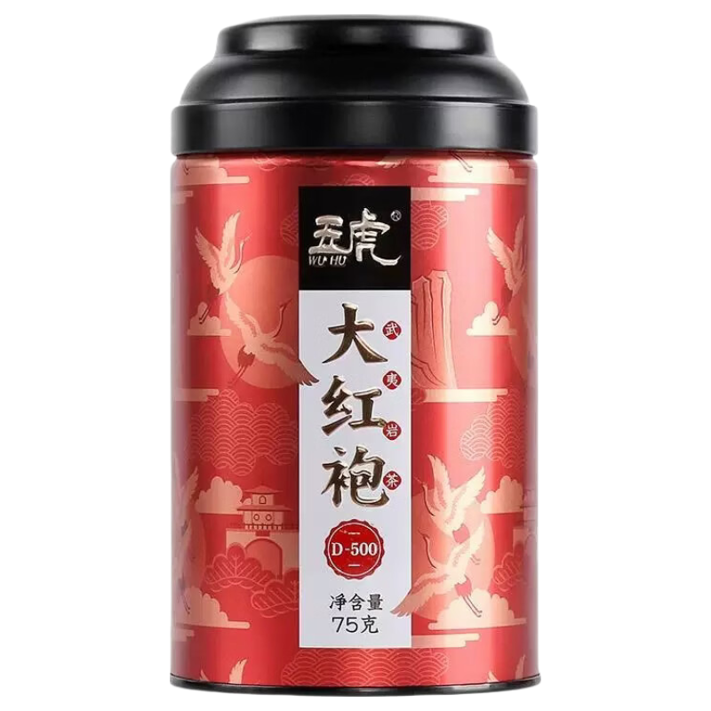 五虎大师武夷岩茶大红袍乌龙茶新茶岩茶罐装75g 3.9元 - 86线报