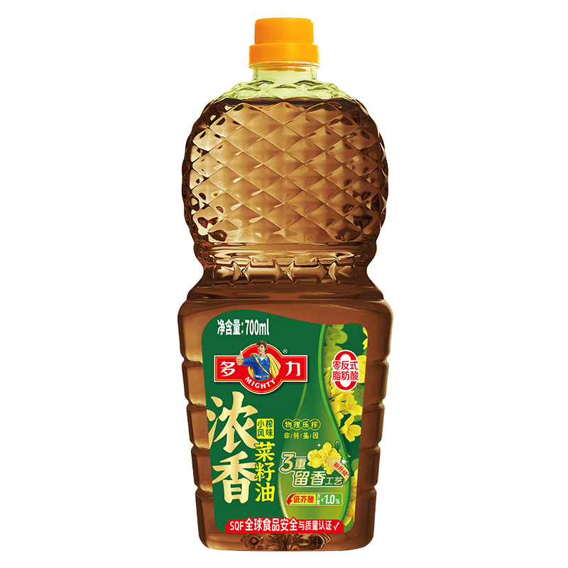 多力非转基因低芥酸浓香菜籽油700ml 10.35元 - 86线报 多力非转基因低芥酸浓香菜籽油700ml 10.35元 - 86线报