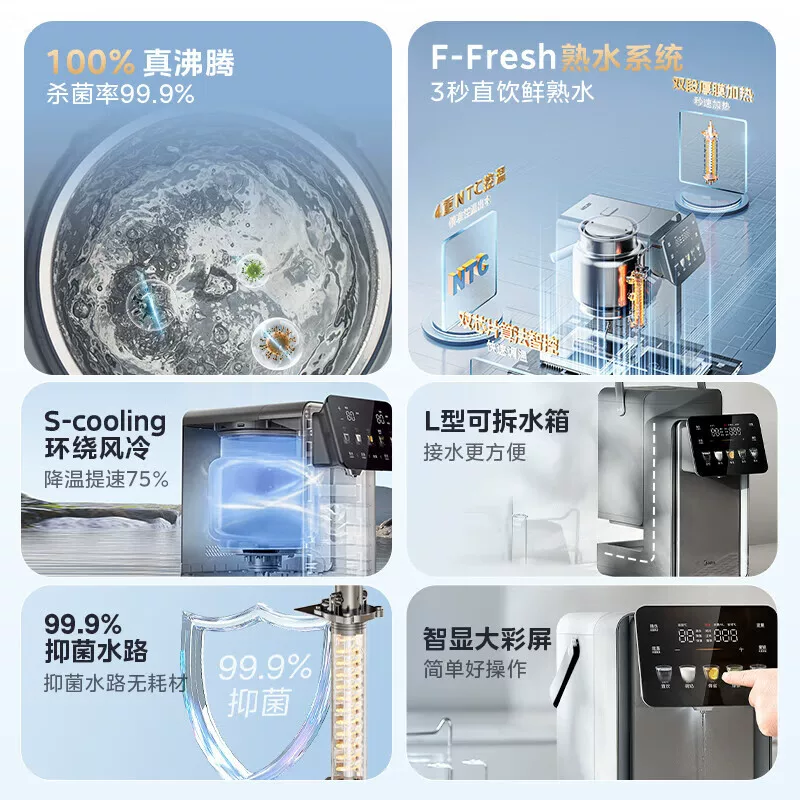 美的 小魔方Pro系列 MK-SP50E-31FPro 多段恒温 电热水瓶 353元 - 线报酷