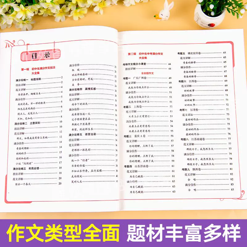 初中作文高分范文精选2026中学满分作文七八九年级中考写作素材中学生优秀中考作文 38.5元 - 86线报