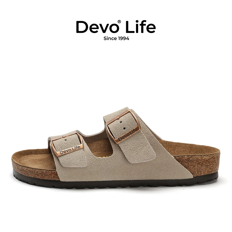 Devo Life软木拖鞋男女同款春夏季情侣凉拖鞋 107.86元 - 86线报