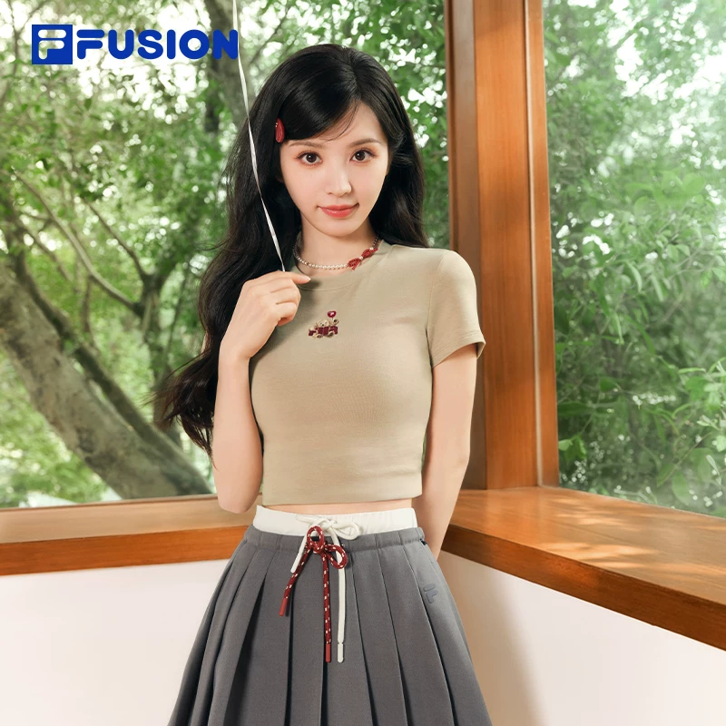 FILA FUSION女款针织短袖T恤 147.61元 - 86线报 FILA FUSION女款针织短袖T恤 147.61元 - 86线报