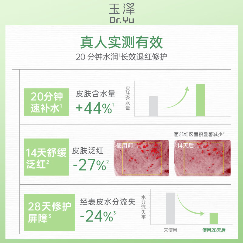 玉泽皮肤屏障修护保湿面膜1片赠5共6片 买2件 18元 - 线报酷
