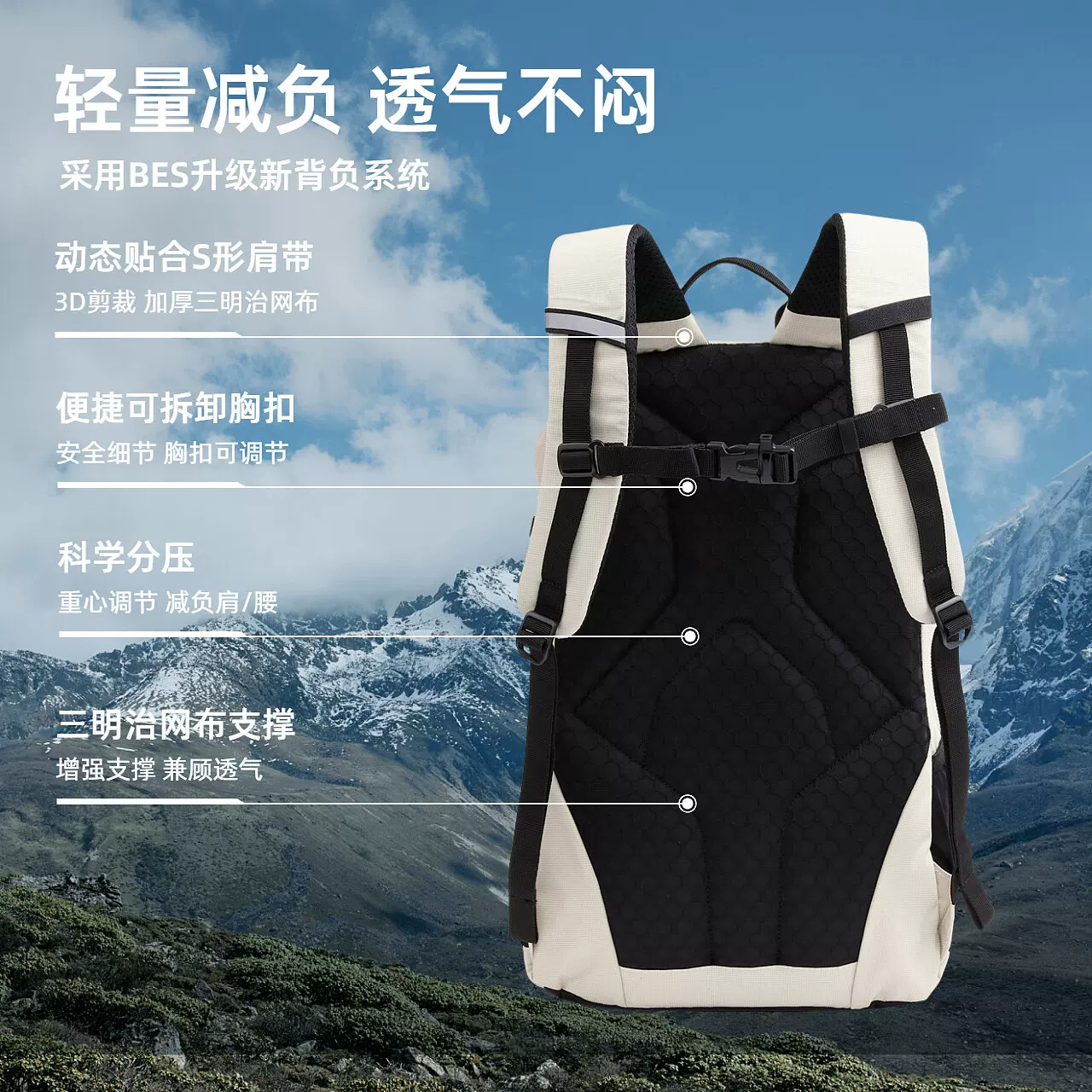 探路者云野户外双肩包30L 159.08元 - 86线报