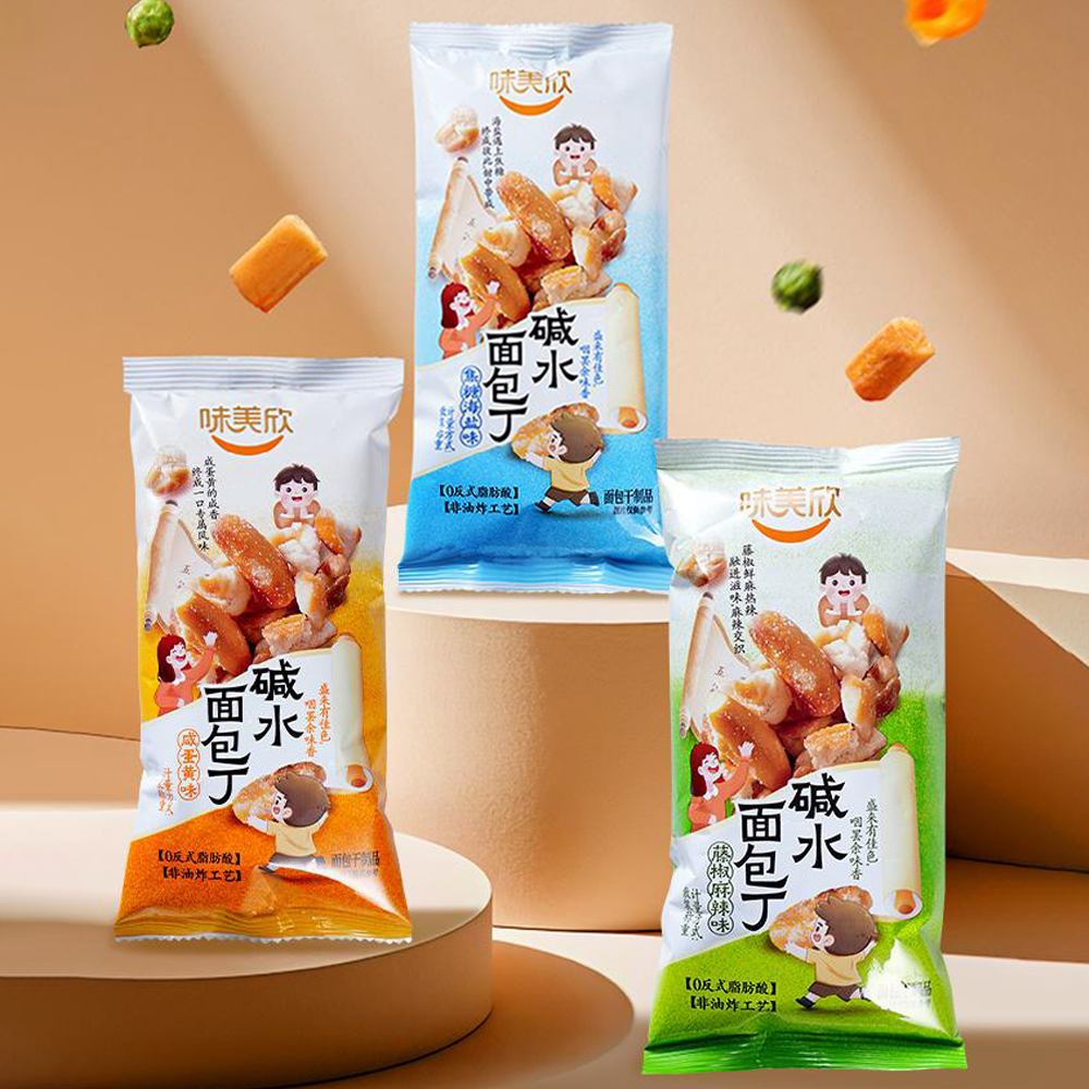 味美欣非油炸碱水面包丁袋装传统糕点休闲碱性零食多口味 11.27元 - 86线报
