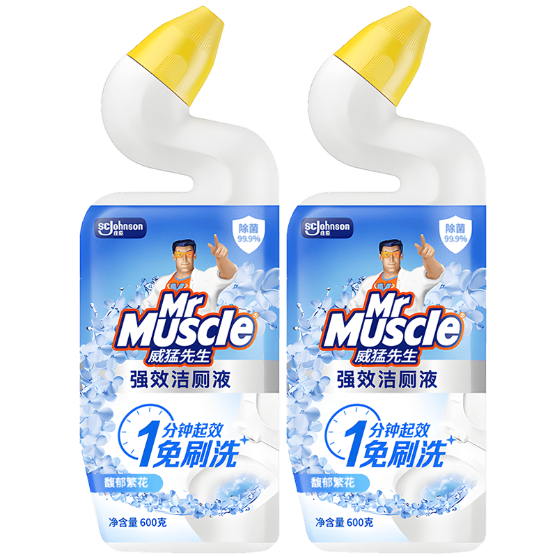 威猛先生免刷洗强效洁厕灵馥郁繁花型600g×2 9.9元 - 86线报