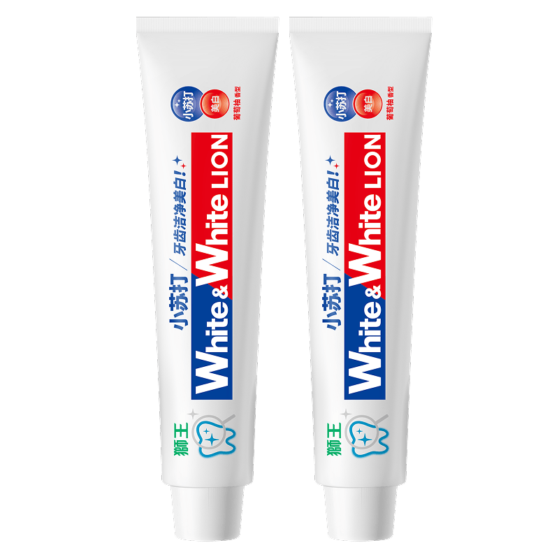 狮王White&White葡萄柚小苏打美白牙膏120g×2 12.9元 - 86线报