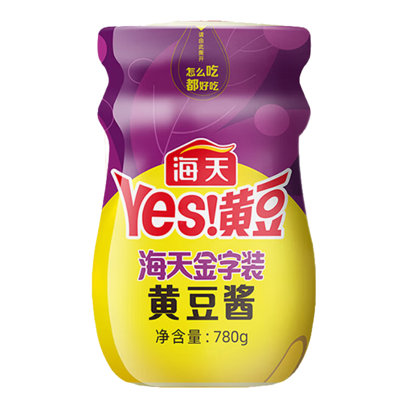 海天YES黄豆酱原味微辣780g 7.89元 - 86线报
