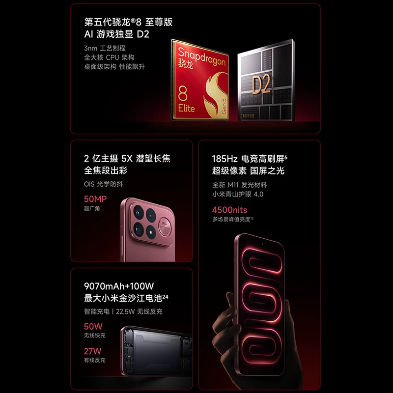 红米K100ProMax5G手机 3846.55元 - 86线报