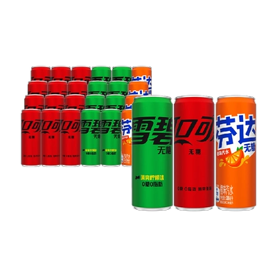 可口可乐零度系列混合装330ml×24罐可乐12+雪碧8+芬达4 33.91元 - 86线报 可口可乐零度系列混合装330ml×24罐可乐12+雪碧8+芬达4 33.91元 - 86线报