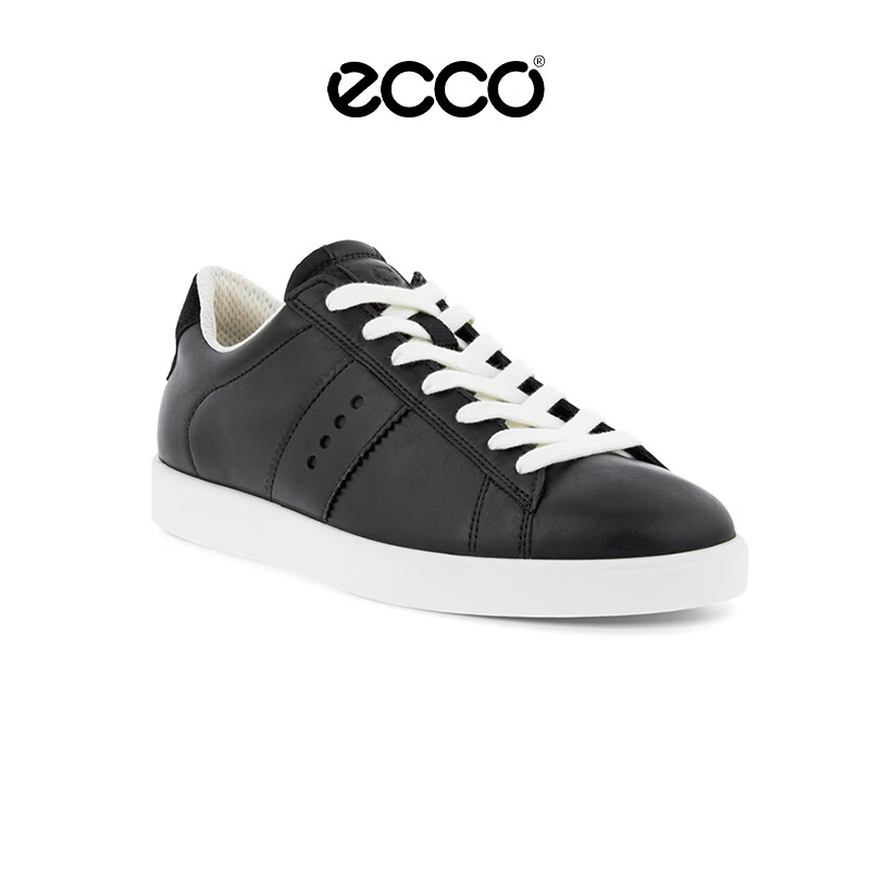 ecco小白鞋女运动休闲鞋板鞋女街头轻巧51052黑色38 429元 - 86线报
