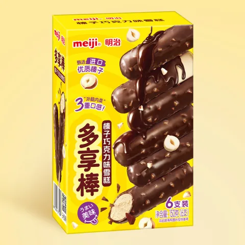 明治 榛子巧克力味雪糕25g*6支 彩盒装  13.29元（需买5件，需用券） 图片 1