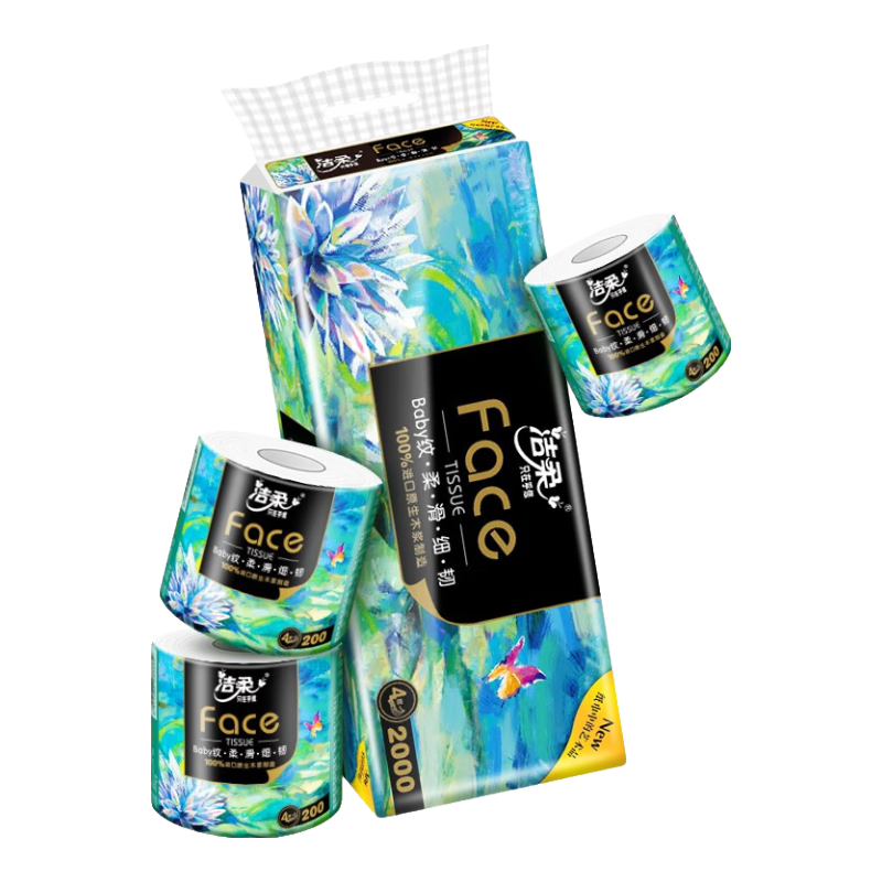 洁柔有芯卷纸Face4层200克×10卷 23.69元 - 86线报 洁柔有芯卷纸Face4层200克×10卷 23.69元 - 86线报