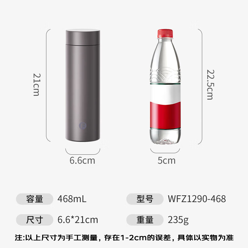 富光WFZ1290-468钛宇保温杯468ml太空灰 168.8元 - 86线报